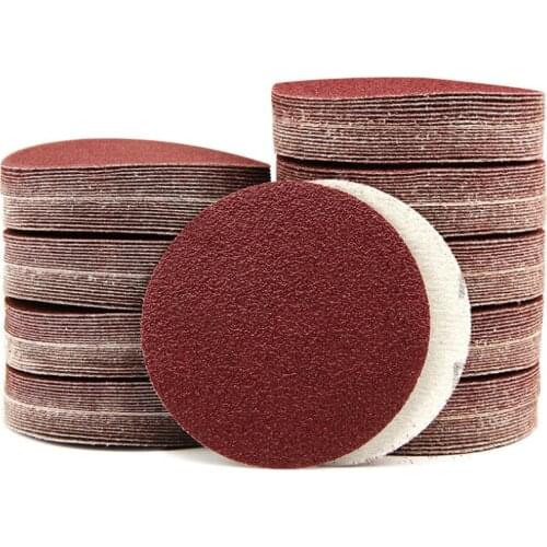 5-Inch/120mm Sanding Disc 40-2000 Grits Aluminum Oxide Flocking Back Sandpapers for Sanders 100 Pcs