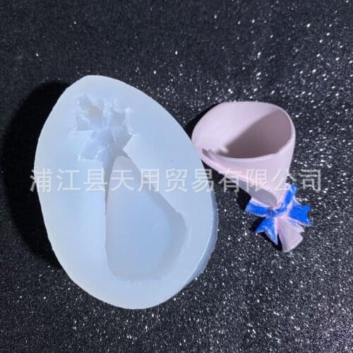Plaster Aromatherapy Bow Single Bouquet Epoxy Tabletop Decorative Silicone Mold 15-1026