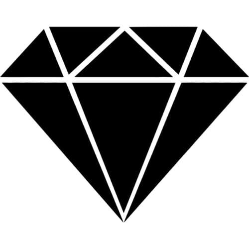 A Diamond Symbolizing Eternal Love Silhouette Stickers Auto Car Racing Motorcycle Helmet Decal Waterproof FA375