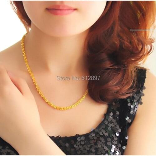 Hot sale Solid 999 24K Yellow Gold Necklace / Phoenix Chain Necklace / 10.99g