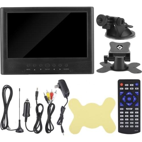 LEADSTAR 9in Television ATSC Portable Car Digital Analog TV with Stand (US 110-220V) lcd tv