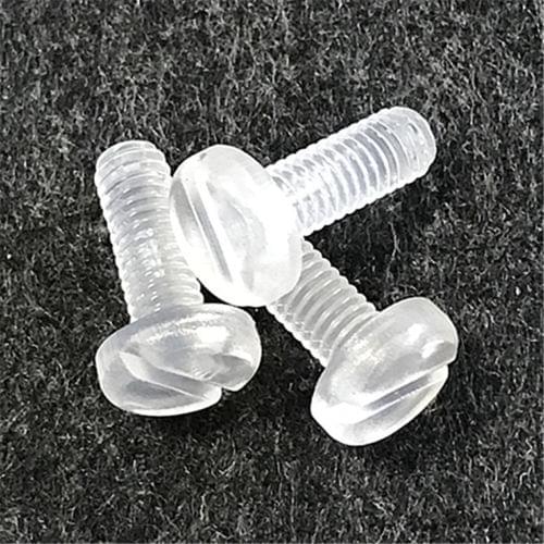 20pcs M5 M6 (8 10 16 25 35 40 50mm Long) Slotted screws Round head PC one font slot bolt word socket transparent screw