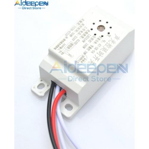 220V Sound Control Light Induction Delay Switch Automatic Auto On Off Photocell Street Light Sensor Switch For Smart Home