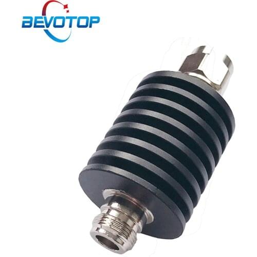 30W N Type Attenuator DC-3Ghz/4Ghz 1/2/3/5/6/10/15/20/30/40/50db N Male Plug to Female Jack RF coaxial Power Connector 50ohm
