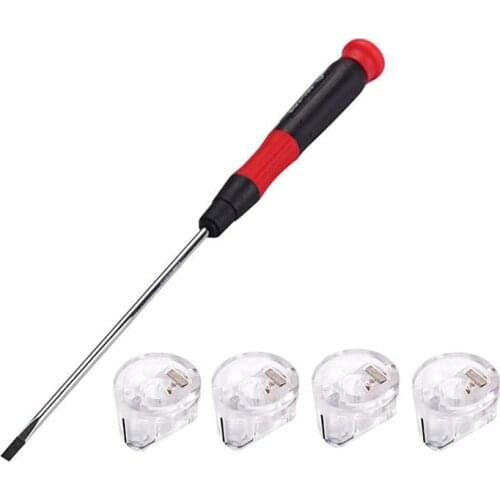 4Pcs Transparent Acrylic Guitar Effects Pedal Amplifier Knobs Set Screw guitar pedal knob with Wrench