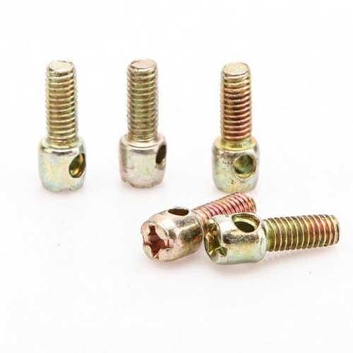 5pcs M5-M6 lead seal screws electric meter screw cover head with hole bolts perforated bolt galvanized steel 8mm-40mm length