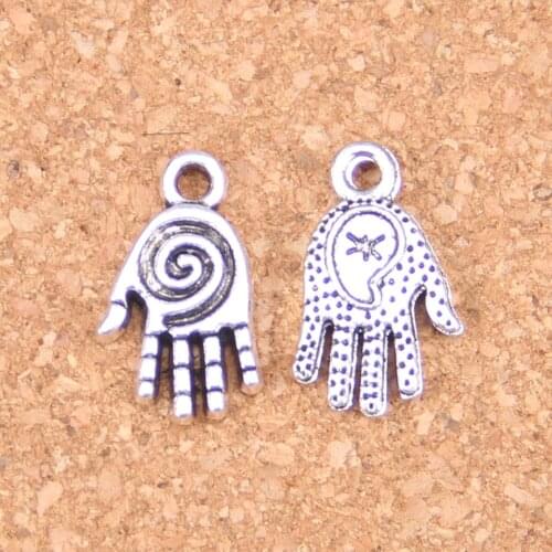 90pcs Charms hamsa palm hand protection 18mm Antique Pendants,Vintage Tibetan Silver Jewelry,DIY for bracelet necklace