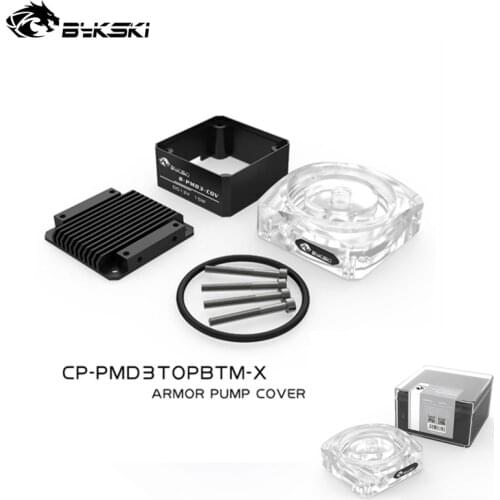 Bykski Acrylic Pump Cover Top,DDC Pump Armor CP-PMD3TOPBTM-X