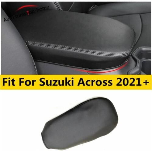 Yimaautotrims Car Central Armrest Box Cover Holster PU Leather Pad Mat Cover Trim Auto Accessories Fit For Suzuki Across 2021