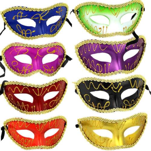 Free Shipping 20pcs Lace painted Party /Wedding /Halloween /Venice /masquerade / cosplay /festival/ handmade Carnival Masks