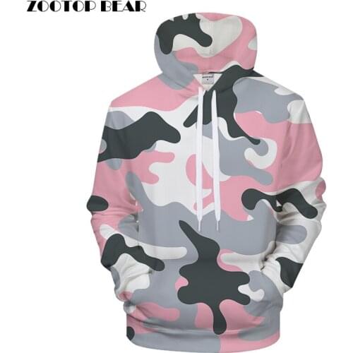 Camo 3DPrint Hoodies Men Clothing Women Sweatshirt Casual Tracksuit Fashion Hoodie Coat 6xl Pullover Drop ship ZOOTOP BEAR