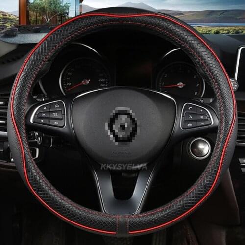 Steering Wheel Cover for Renault Scenic Clio Laguna 2 3 4 5 Kangoo Fluence Megane Trafic Talisman Twingo Kaptur Car Accessories