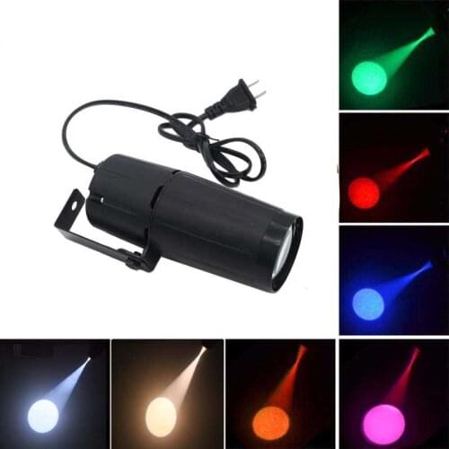 3W Color LED Pinspot Stage Light with Single Stand for Dance Halls KTV Party Home Decoration Wedding
