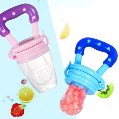 Baby nipple Fresh Food Nibbler Baby Pacifiers Feeder Kids Fruit feeding nipple Safe Supplies Nipple Teat Pacifier Bottles