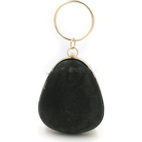 18X15.2 cm minaudiere box clutch frame with plastic covers gold oval metal bag handles diy bag parts evening wallet frame purse