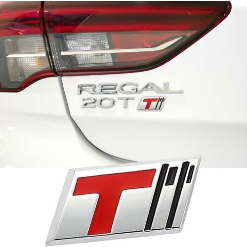 T Turbo Logo Nameplate 3D Metal Car Rear Trunk Badge Emblem Sticker For Buick Excelle XT GT Regal Encore Lacross Car Styling