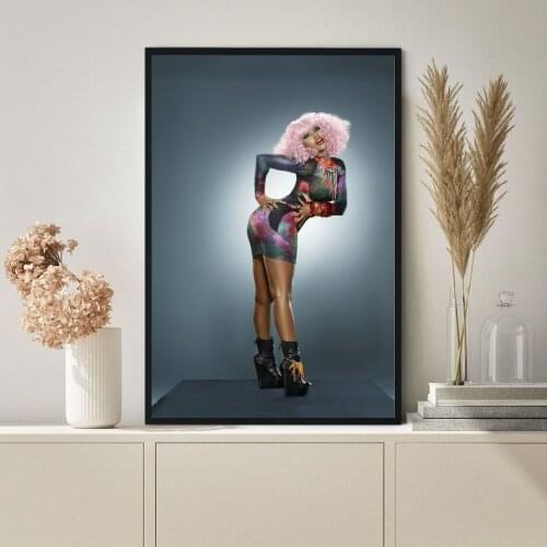 Nicki Minaj Poster Hip Hop Rapper Pop Music Star Album Canvas Print Art Wall Painting Home Decoration Gift