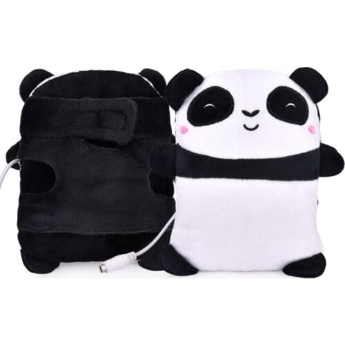 New Winter Electric Hand Warmer Gloves Soft Plush Comfortable Cute Panda USB Powered Gloves For Children Adults Gifts