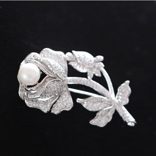Autumn winter Korean version of dumb Brooch womens flower design simple small fresh style Brooch