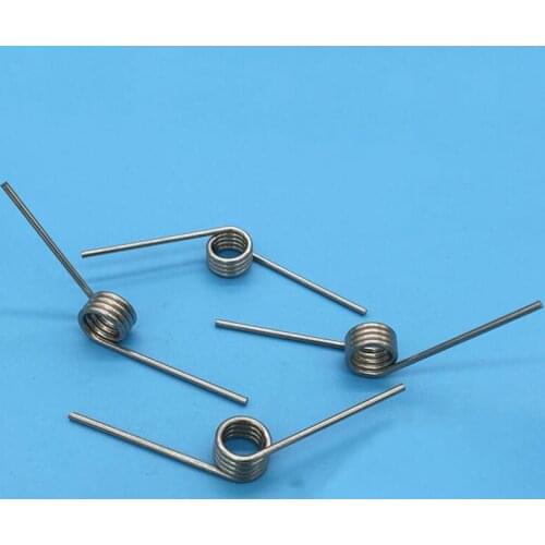 Stainless Steel Torsion spring 2.0 D * 14.5 outside diameter 40mm long Angle 130 torsional spring 20pcs