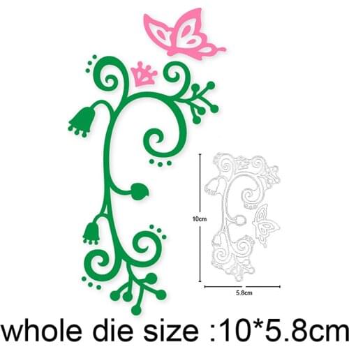 Christmas Butterfly Lace Vine Metal Cutting Dies Scrapbooking Stencils dies DIY Album Card Embossing Die Cut Craft Dies 2020 NEW