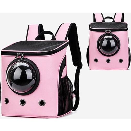 Pet Cat Dog Backpack Travel Cat Carrier Double Shoulder Bag Space Capsule Cat Backpack for Small Pet Cat Dog Carrying