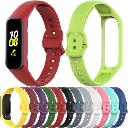 Silicone Watchband Strap for Samsung Galaxy Fit 2 SM-R220 Bracelet Band Fashion Sport Replacement Wristband correa Accessories