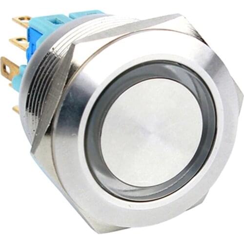 Smart Electric Switch illuminated Waterproof Metal Push Button With LED Light 25/28/30mm Stainless Steel