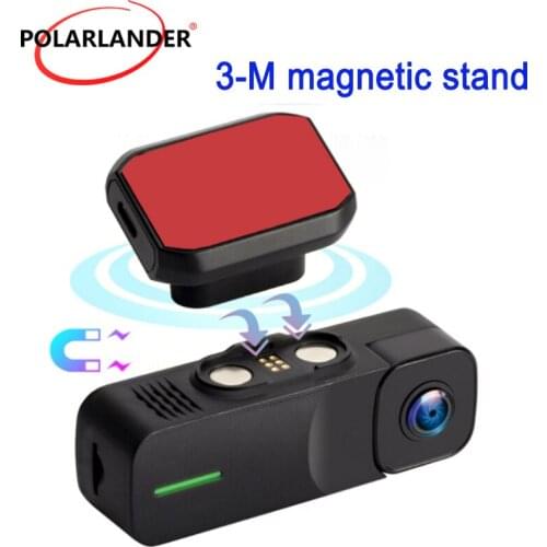 DashCam GS30W No Screen LED Light Single Recording WIFI 1080P 3M Viscose Magnetic Stand TF Card 128GB Small GPS(optional)