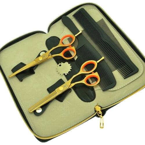High Grade 5.5" Smith Chu Barbers Cutting Scissors Hair Thinning Shears Salon Hairdressers Styling Shears Haircut Tools A0006C