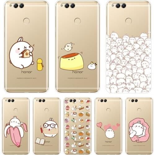 Back Cover For Huawei Honor 7 8 9 10 Lite Cute Rabbit Soft Silicone Phone Case For Huawei Honor 7 7S 7X 7A 7C Pro 10 9 8 8X MAX