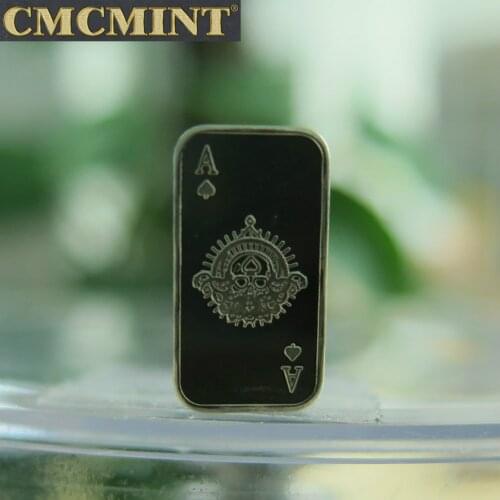 1 Gram Silver Ace Of Spades Card