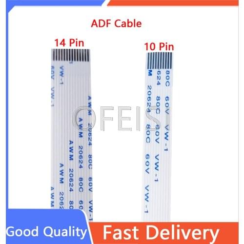 10PCXAutomatic Doc Feeder ADF Flat Flex flexible Cable 14PIN 10Pin for HP M426 M427 M274 M277 M377 M477 C5F98-60109 C5F98-60110