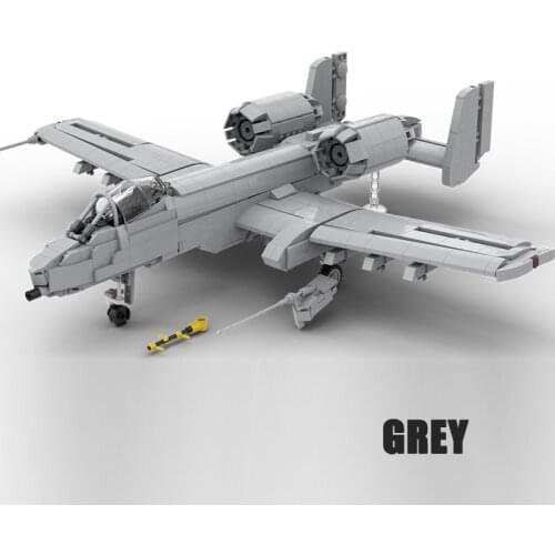 2466PCS Fighter A-10 Warthog Aircraft Building Blocks Assemble DIY Educational Airplane Model Bricks MOC Toys Children Boys Gift