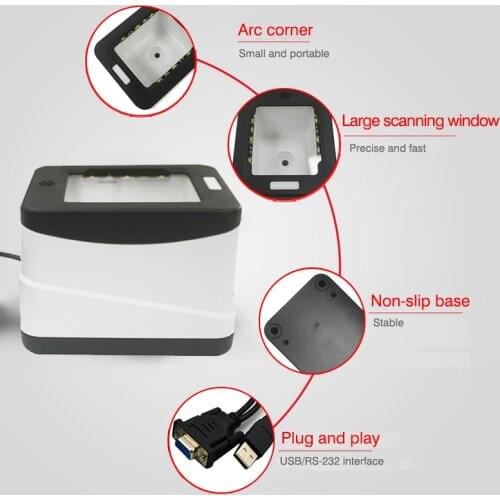 2D Barcode Business ID Card Reader Qrcode Scanner HS-2001B