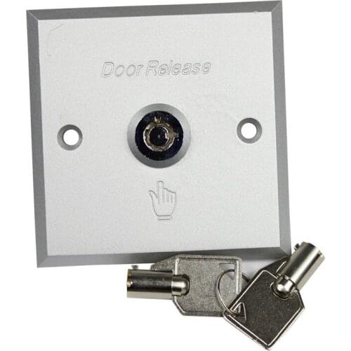 Aluminium alloy emergency switch lock with key door access control system exit push button door release