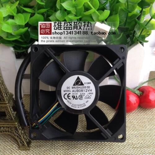 For Delta 8025 12V 0.41a 8cm Large Air Volume Speed Control Case Computer CPU Fan Aub0812vh