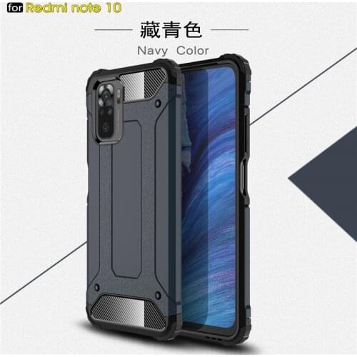 For Cover Xiaomi Redmi Note 10 Case For Redmi Note 10 Capas Shockproof PC Phone Bumper Hard Cover For Redmi Note 10 Fundas 6.43