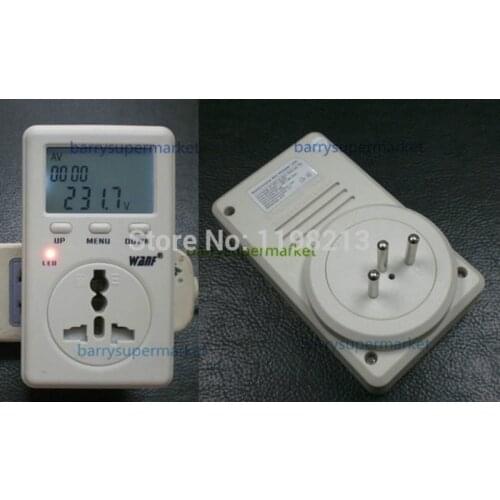 Digital Electricity Energy Meter Tester Monitor indicator Voltag Power watt Balance Energy saver Meter WF-D02A Swiss plug