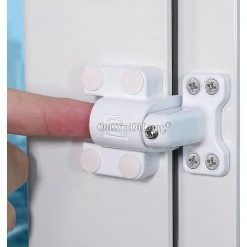 Brand New 1PCS Flat Open Window Locks Aluminum Alloy Plastic Steel Window Hinged Window Lock Children Safety Protect Lock