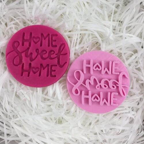 Home Sweet Home Cookie Seal Mold Cake Icing Decoration Kitchen Baking Supplies 3D Custom Seal