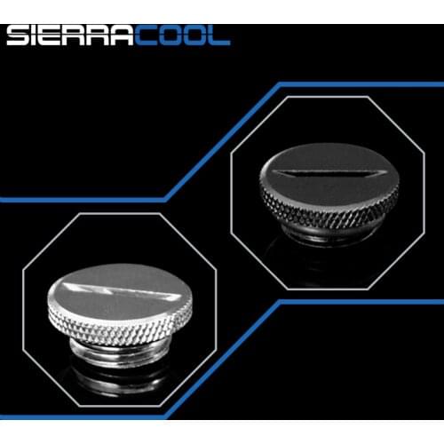 G1/4'' black silver water cooling plug , Coins can be used to twist the plug