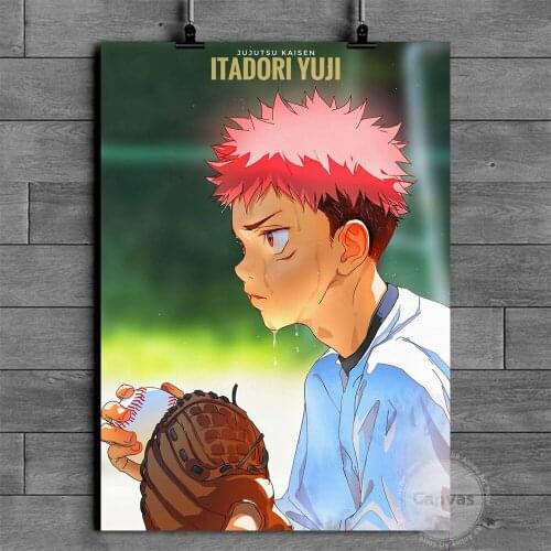 Canvas Anime Yuji Jujutsu Kaisen Pictures Home Manga Decoration Paintings Poster HD Prints Wall Art Modular Living Room
