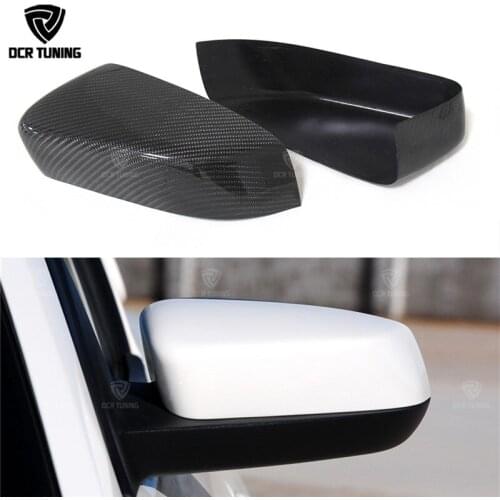 Rear Mirror Caps For Ford Mustang 2008 2009 2010 2011 2012 2013 Add On Style Carbon Fiber Rear View Mirror Cover Black Finish