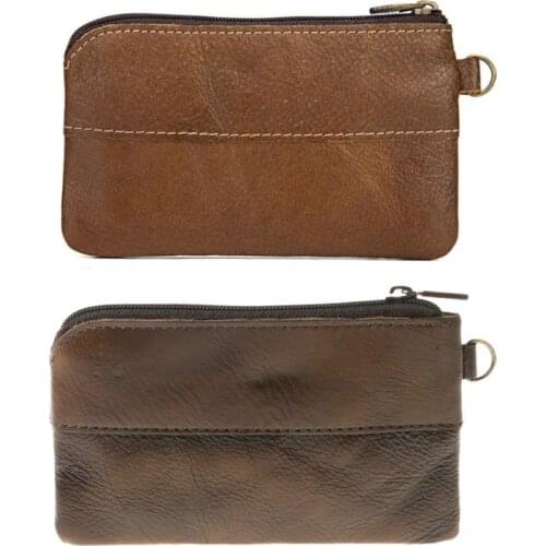 Fashion Women Men Leather Coin Purse Card Wallet Clutch Zipper Small Change Bag LX9F