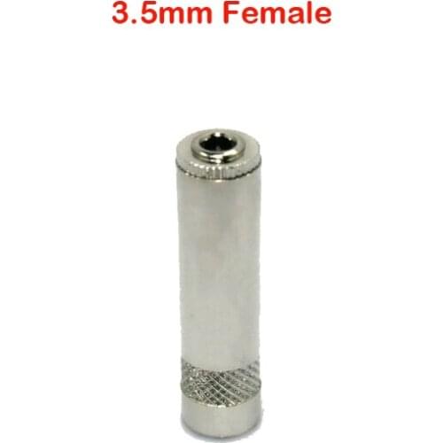 Nickel-plated 6.35mm 1/4" inch 3.5mm 1/8" Jack Plug Solder Male Female Socket Metal Audio Converter Connector Adapter