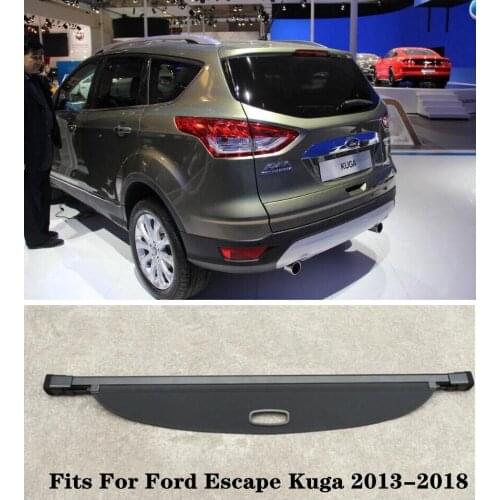 High Qualit Car Rear Trunk Cargo Cover Security Shield Screen shade Fits For Ford Escape Kuga 2013-2018 (black, beige)