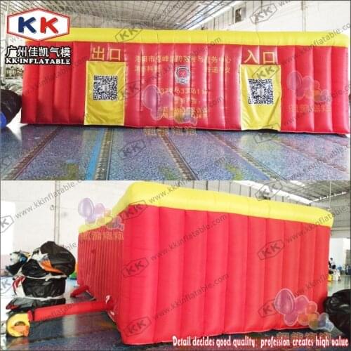 KK Manufacturer Fire Control Escape Inflatable Fire Fighting Drill Tent For School