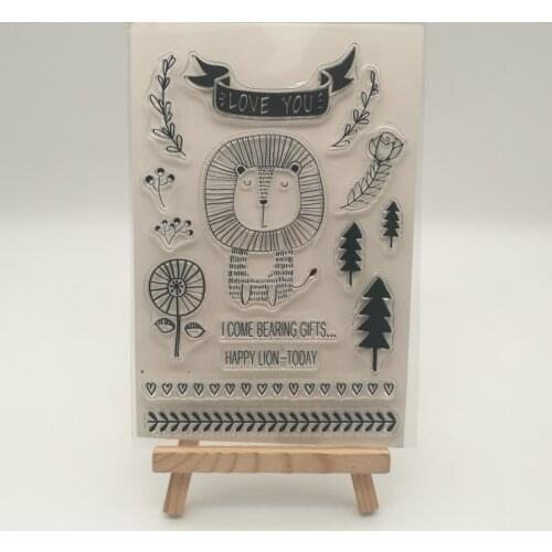 Love you lion transparent stencil for DIY Scrapbooking photo album decorative