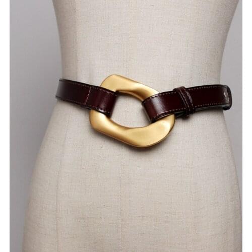 2020 autumn/winter new leather belt womens 100 jeans belt in the Korean version of the minimalist dress belt tide
